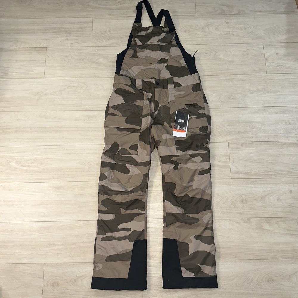 Mountain Hardwear Mens Firefall 2 Bibs Ski Overalls Camo XXL NEW OM8926-367